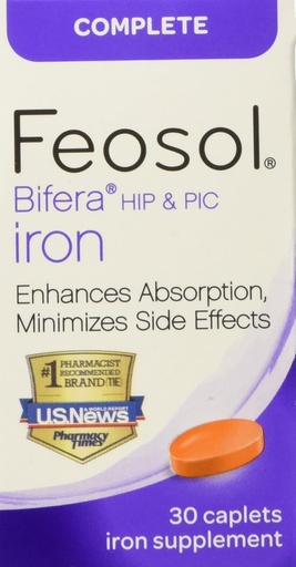 [BRSWI2Q3CZ6WO2Y3] Feosol completa con Bifera Iron 30 Caplets