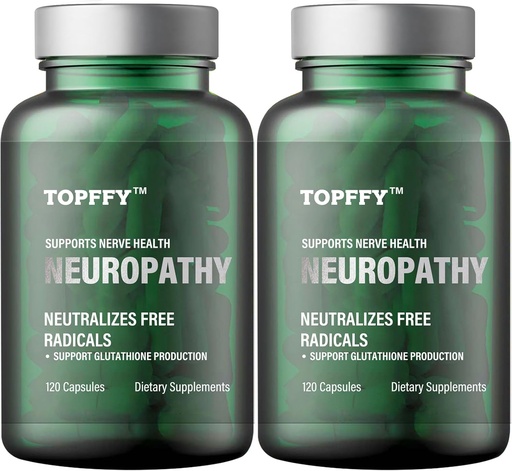 [BRSRAZQYCMHBAFIV] Neuropathy Nutritional Blend for Nerve Discomfort Relief, with 600mg Alpha Lipoic Acid -Benfotiamine, Maximum Strength Natural Nerve Vitamins,Suitable for Feet, Hands, Fingers, Legs Toe