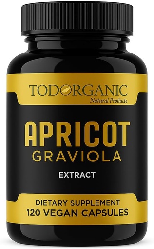 [BRSROAALBABW2GTA] Todanical Apricot & Soursop Graviola 提取 1000mg – 120 Vegan Capsules – 天然Immune & Skin Support – Non-GMO, Gluten Free, 10:1 水果提取补编