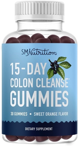 [BRSROYANOQBGKHLH] 15 Day Colon Cleanse & Detox Gummies | Occasional Constipation & Bloating Relief | Fast Acting Cleanser & Debloat for Women and Men with Triphala for Regularity & Gut Health | Vegan, Gluten-Free