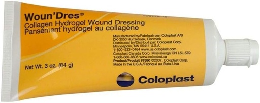 [BRSWKEY7AUHB4G3A] Woun'Dres Collagen Hydrogel 3 oz Tube QTY: 1 by COLOPLAST CORPORATION