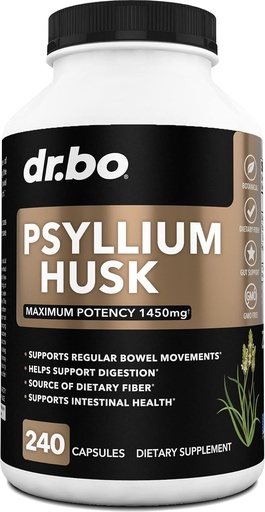 [BRSW2YA7AR6RACAU] Psyllium Husk Kapsli Fiber Supplement - Natural Powder Kapslid kõhukinnisuse leevendamiseks täiskasvanutele - Toitumine Lahustuv Fiber Pills & Daily Regularity Support - Bulk Seed Husks Digestion Supplements