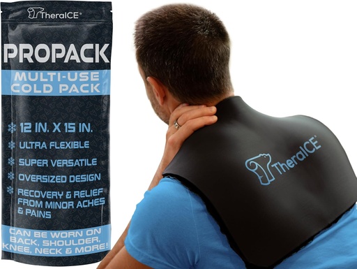 [BRSROED7CUNWYDQV] TheraICE PROpack Cold Therapy Reusable Cold Gel Ice Pack - Extra Large 12x15 - Great for Muscular Back Pain, Shoulder, Hip Knee - Oversized Multipurpose Cold Icepack for Minor Aches & Pains