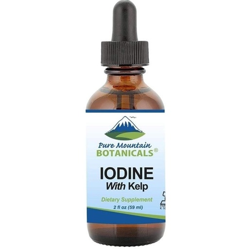 [BRSWYZT4BZ6AYF3J] Liquid Iodine Drops 150 mcg - Iodine Supplement from Organic Kelp - 1300 Servings - Vegan Kosher Gluten-Free - Iodide Solution 2 oz