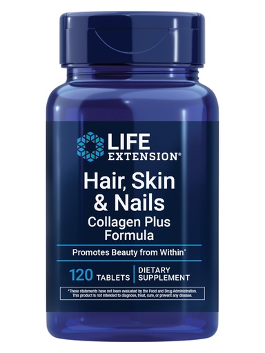 [BRSWGAAFOIBW2G32] Life Extension Hair, Skin, & Nails- Collagen Plus, 120 Count