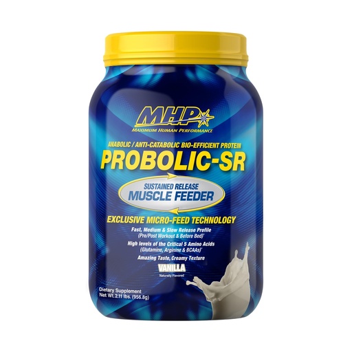 [BRSW2EDYOR4AYFI6] Maximum Human Performance Probolic-SR Sustained Release Protein Powder, 24g Protein, BCAAs, Glutamine, Arginine, Pre-Workout, Post-Workout, Nighttime Protein, 2lbs, 26 Servings, Vanilla