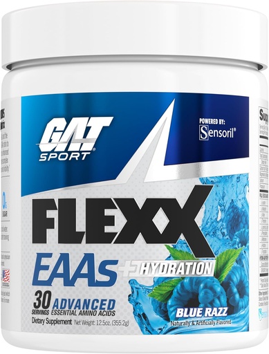 [BRSWGCABBEPGAE3U] GAT SPORT Flexx EAAs + Hydration, avanserte essensielle aminosyrer, 30 serveringer (Blue Razz)