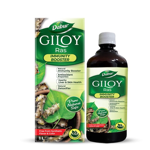 [BRSWYEL4C56AK2T3] Dabur Giloy Juice - 1L | Ayurvedic Health Juice for Immunity | With Natural Source Of Antioxidants | Detoxifies & Rejuvenates Body | Good For Liver & Skin Health