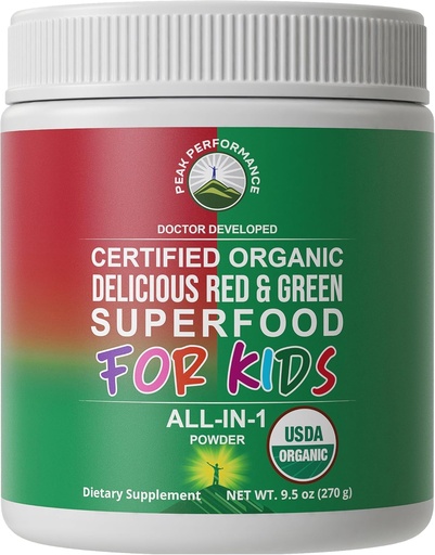 [BRSWGFACOQHR6HLD] Παιδιά Πράσινοι και Κόκκινοι Superfood Powder. Καλύτερη γεύση Βιολογικό Vegan Super Food Juice με 25+ αληθινά φρούτα και λαχανικά. Χωρίς γλουτένη Πραγματικές Βιταμίνες Τροφίμων. Πράσινο και κόκκινο Superfoods συμπλήρωμα για τα παιδιά