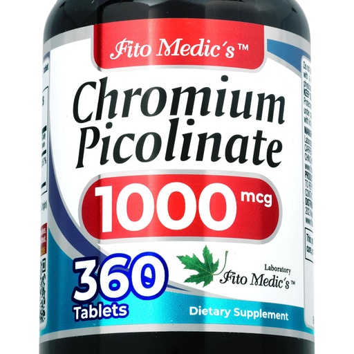 [BRSROAABC4PRGE3B] FITO Medic’S Lab Chromium Picolinate Supplement, 360 Tablets, Trace Mineral Formula