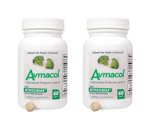 [BRSWGBARBEBAIADD] AVMACOL® (120) 2 Bottle Value Sulforaphane Supplement with Myrosinase