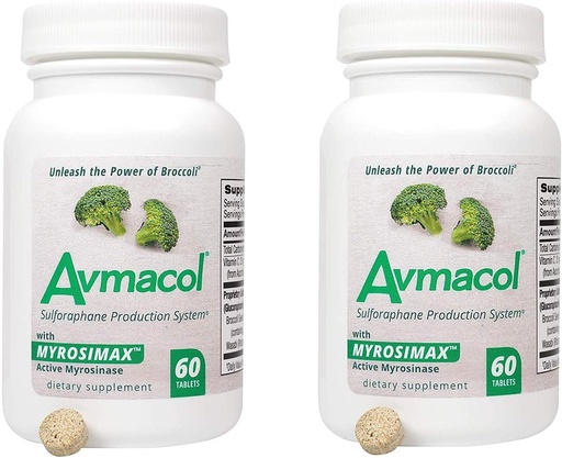 [BRSWGBARBEBAIADD] AVMACOL® (120) 2 Bottle Value Sulforaphane Supplement with Myrosinase