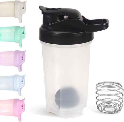 [BRSRAED4PMMRECY7] D.Y.A 16oz Shaker Bottle，Leak Proof Sports Shaker Cups for Protein Shakes，Shaker Bottle for Pre Workout and Travel To Go，BPA Free & Easy Clean Protein Shaker Bottle,Black