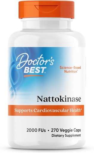 [BRSWIZ3YBZYBAETY] Beste Nattokinase, Non-GMO, Vegan, Glutenfrei, 270 Veggie Caps