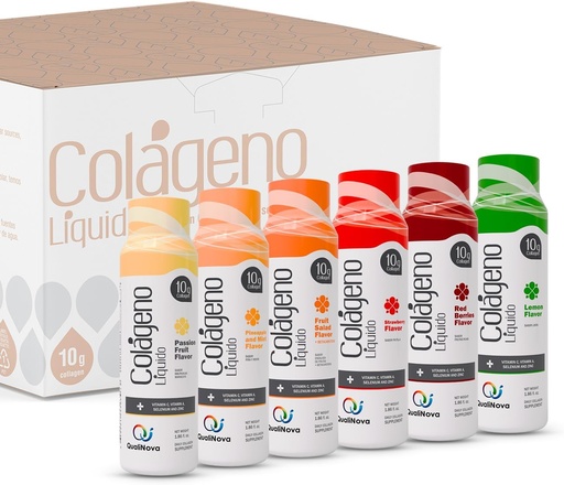 [BRSROBALARYAYETA] Hydrolyzed Liquid Collagen for Women & Men (30 Pack) –3X Faster Absorption, 10g Collagen Drink for Anti-Aging, Hair Growth & Joint Support- Individual Shots- 6 Tropical Flavors
