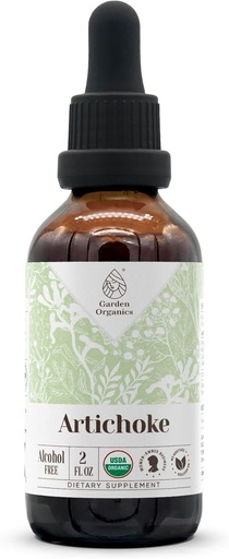 [BRSROZQYCABBGA3U] Artichoke USDA Organic Alcohol-Free Extract ← Suplemento dietético, Tintura de alta potencia