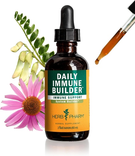[BRSWKGL2CQNBMF32] Herb Pharm Daily Immune Builder Herbal Immune System Pertahanan - 2 Ounce