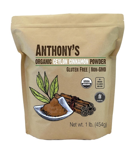 [BRSWGZYFDMIROD3O] Anthony Ceylon Canyella Powder, 1 lb, Terra, Guten Free, No Iradied, no GMO, Keto Amithly