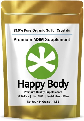 [BRSWIHTROR4QMFDM] Organik Sulfur Kristalleri -% 99 Pure MSM Crystals, Premium MSM Supplement - Mükemmel Kalite ve Abpsiyon. 1 LB Pack.