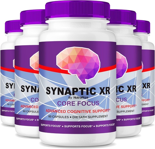 [BRSRA235OEBGOHLD] NutraRize (5 Pack) Synaptic XR – Daily Support Capsules with a Balanced Blend for Focus, Sharpness, and Everyday Performance| Easy-to-Take Pills for Daily Wellness (300 Capsules)