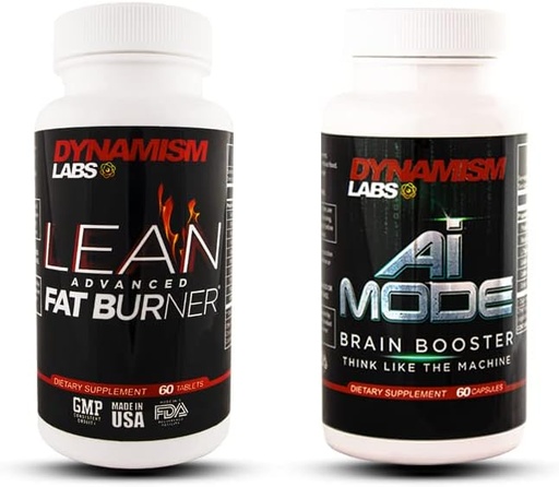 [BRSW2GAPBMNRM3A7] MANTFUP DynamismLabs Peak Performance Bundle - Lean Advanced Fat Burner and AI Brain Booster