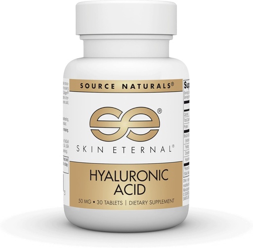 [BRSWIY35AQIRQA3Y] Source Naturals Skin Eternal Hyaluronic Acid, 50mg - 30 Tablets