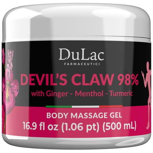 [BRSRMYIRCUCGOCDF] Dulac - Devil's Claw 98% Cream Maximum Strength 16.9 Fl Oz, Natural Joint and Muscle Comfort Cream, Enriched with Menthol for Cool Effect