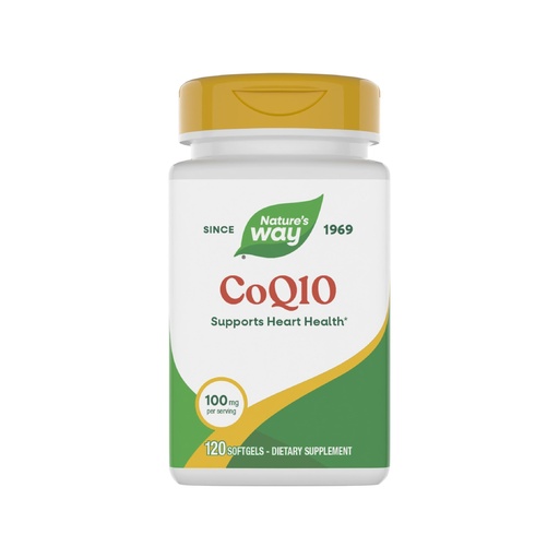 [BRSWIYQMAQCRUDI7] Nature's Way CoQ10 with Ubiquinone, Supports Heart Health*, Supports Cellular Energy Production*, 100 mg per Serving, 120 Softgels (Packaging May Vary)