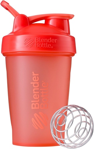 [BRSWKH3YOJ6B62YV] BlenderBottle Classic Shaker garrafa perfeita para batidos de proteína e pré-treino, 20-ounce, Coral