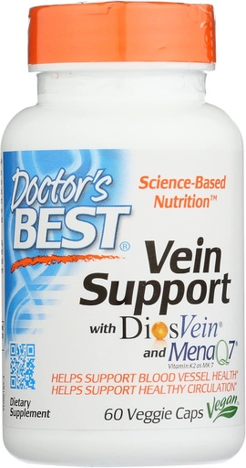 [BRSRMFD2C4BROFYY] Doctors Millor Vein amb DiosVein i MenaQ7, No-GMO, Vega, 60 Vieggie Capsule (Pack of 1)