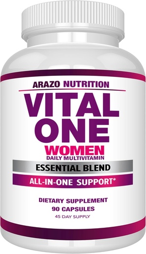 [BRSWKFA7CIDBQD3K] Arazo Nutriție Vital One Multivitamine pentru femei - Suplimentul zilnic Wholefood - 90 capsule Vegan