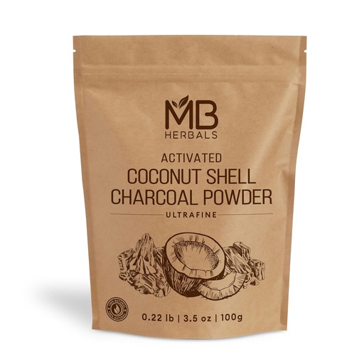 [BRSRMZL6BF7BE33U] MB Herbals Aktivated Arang Powder from Coconut Shell 3.5 oz (100 Gram) Untuk Penggunaan Eksternal Hanya 124;
