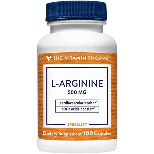 [BRSWIYTYOEDRA3TI] L-Arginine 500 MG - 100 Capsules