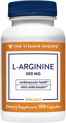 [BRSWIYTYOEDRA3TI] L-Arginine 500 MG - 100 cápsulas