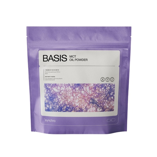 [BRSWGFANCMMAGGY7] Synchro - Ketobasis MCT Oil Powder, Coconut-Derived Brain and Body Energy Drink, Brain Supplement with Caprylic Acid, Alternative to Caffeine