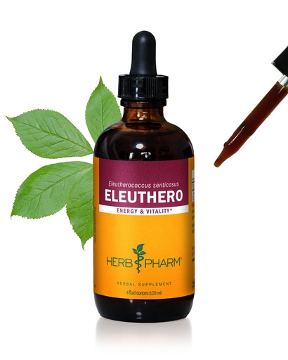 [BRSWIY35AIIGGFL6] Herb Pharm Eleuthero Root Liquid Extract for Energy and Stamina, Cane Alcohol, 4 Ounce
