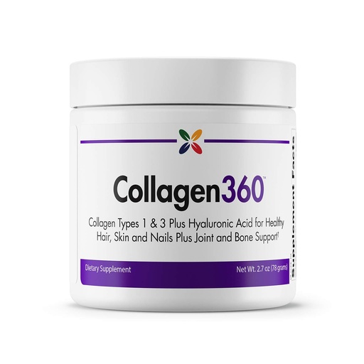 [BRSWGGD7AR4A2ETB] Stop Aging Now - Collagen360 with Hyaluronic Acid - Collagen Peptides Powder to Support Healthy Hair, Nails & Skin - Helps Reduce Appearance of Fine Lines and Wrinkles - Powder 2.7 Ounces