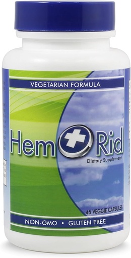 [BRSWI2T4AQBBODT2] HemRid Best Hemorrhoid Supplement, Reduce Itching, Irritation, Bleeding, Burning in 2-5 Days, Clinically Tested Ingredients Provide Fast Relief in 120 Days