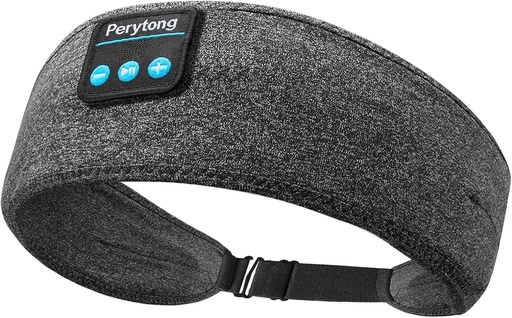 [BRSRMZQDAB6AAH3O] Perytong Wireless Sleep Earbuds, Adjustable Ear Muffs for Sleeping, Bluetooth Headband with Thin Speakers, Sleep Headphones for Workout, Yoga, Travel, Gift for Women & Men