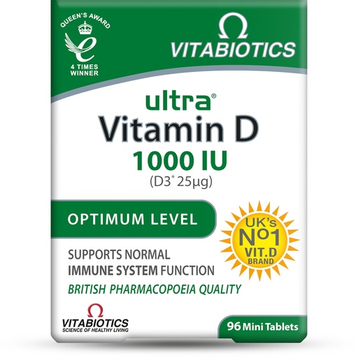 [BRSWIYI7CIJRO2TY] Ultra by Vitabiotics Vitamin D Tablets x 96