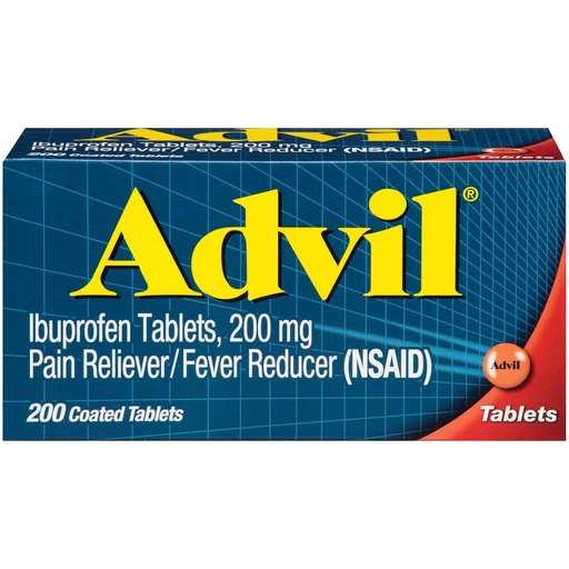 [BRSWIZTQCEFAICIV] Advil Ibuprofen 200mg 200 Coated Tablets