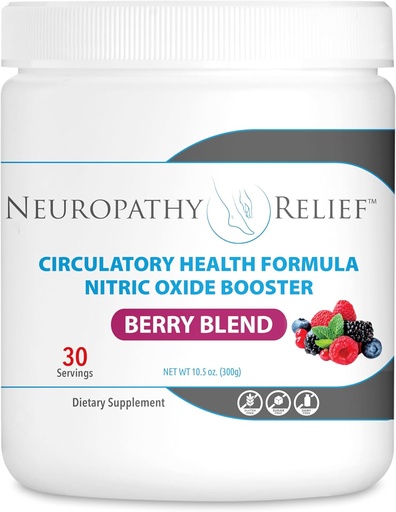 [BRSROHD6BEFQ2E35] Neuropathy Relief™ - Circulatory Health Formula Nitric Oxide Booster - Berry Blend - L-Arginine L-Citrulline