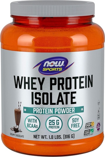 [BRSWIYQ4OR7QACA7] NOW Foods Whey Isolate Chocolate, 1.0 Count