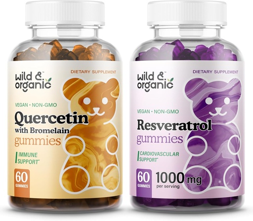 [BRSRAGL7OQNGKDY4] Wild & Organic Quercetin & Resveratrol Gummies
