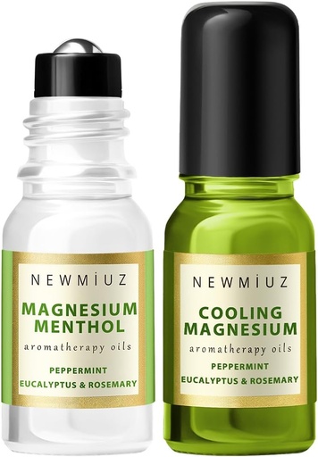 [BRSRAZIYBYPRE2AV] Cooling Magnesium Blend Roll On Pack of 2 - Perfect Selfcare Gift for Birthday Christmas or Stocking Stuffers
