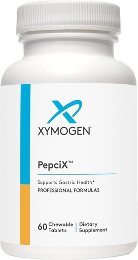 [BRSWIYIZCINR23A3] XYMOGEN PepciX - Zinc Supplements - Zinc L Carnosine Supplement to Support Gut Health and Digestive Health - Acid Reflux Medicine + Gut Support (60 Tablets)