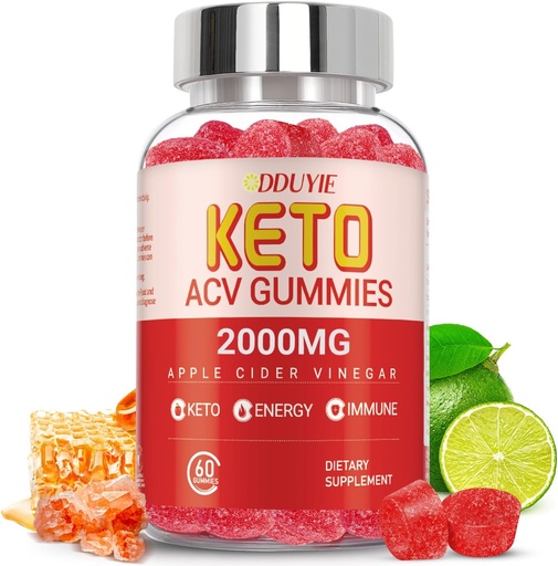 [BRSROAAQCAOQ4FD4] Keto Acv Gummies - Apple Cider Vinegar Gummies Diet Supplement for Men Women - with Pomegranate Beet Juice Powder - 60 Vegan
