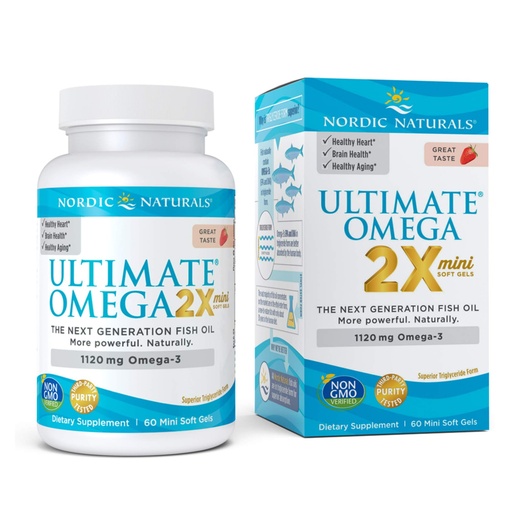 [BRSWKZY3DFYRGELK] NORDIC NATURALS Ultimate Omega Minis, 60 CT