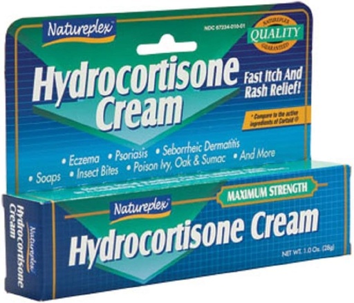 [BRSWK2YQCYMQOG3A] Natureplex Hydrocortisone 1% Cream, 1 oz, 6 Tube Pack