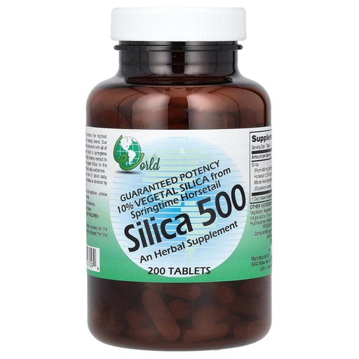 [BRSWIYTYOUIWKEA3] World Organics Silica 500Mg Tabs 200